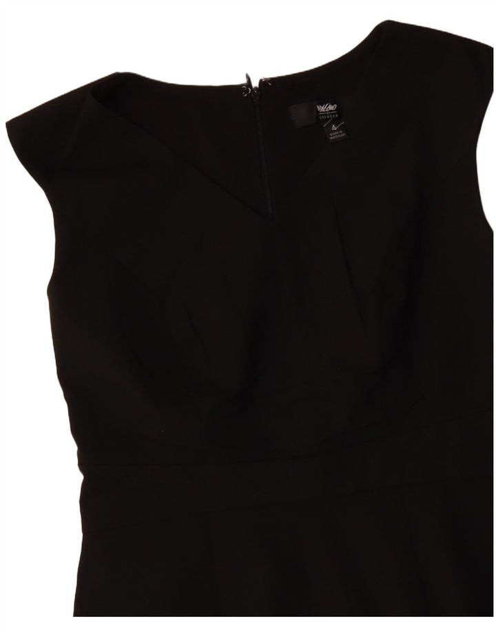Vestido feminino MOSSIMO sem mangas US 4 pequeno poliéster preto