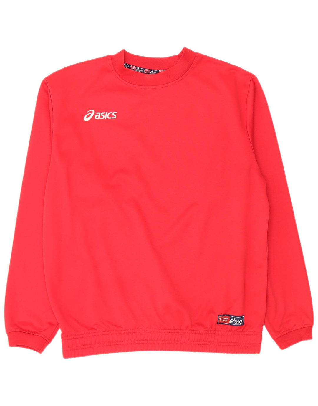 Asics Masculino Regular Fit Suéter Jumper Médio Vermelho Poliéster Esportes