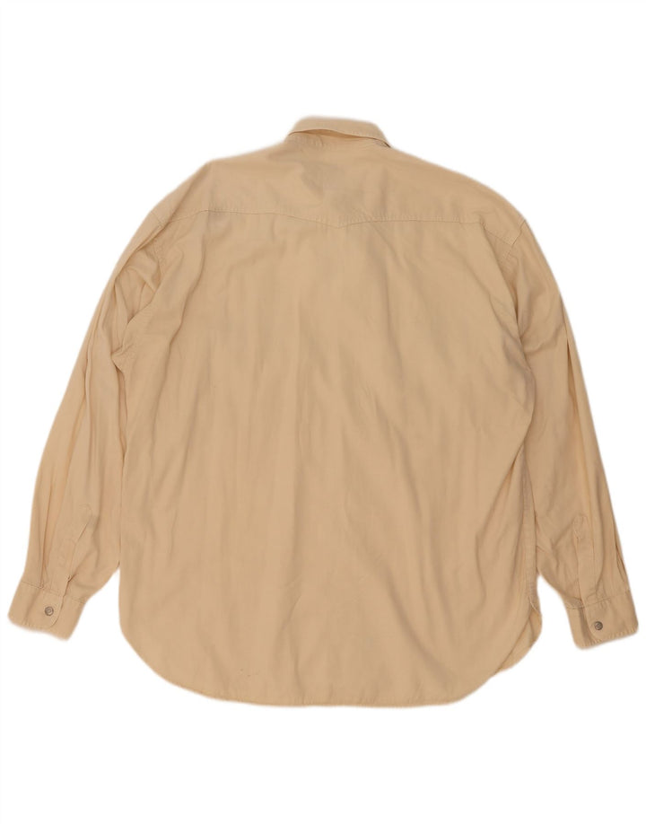 Camisa masculina CASSUCI 2XL algodão bege