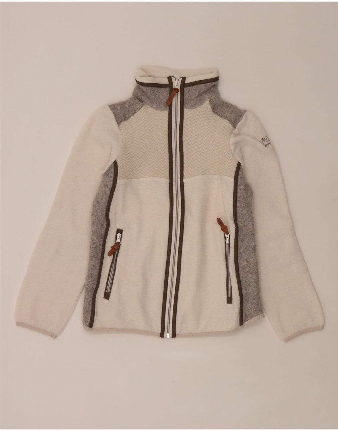 Jaqueta de lã feminina CMP UK 10 Small White Colourblock