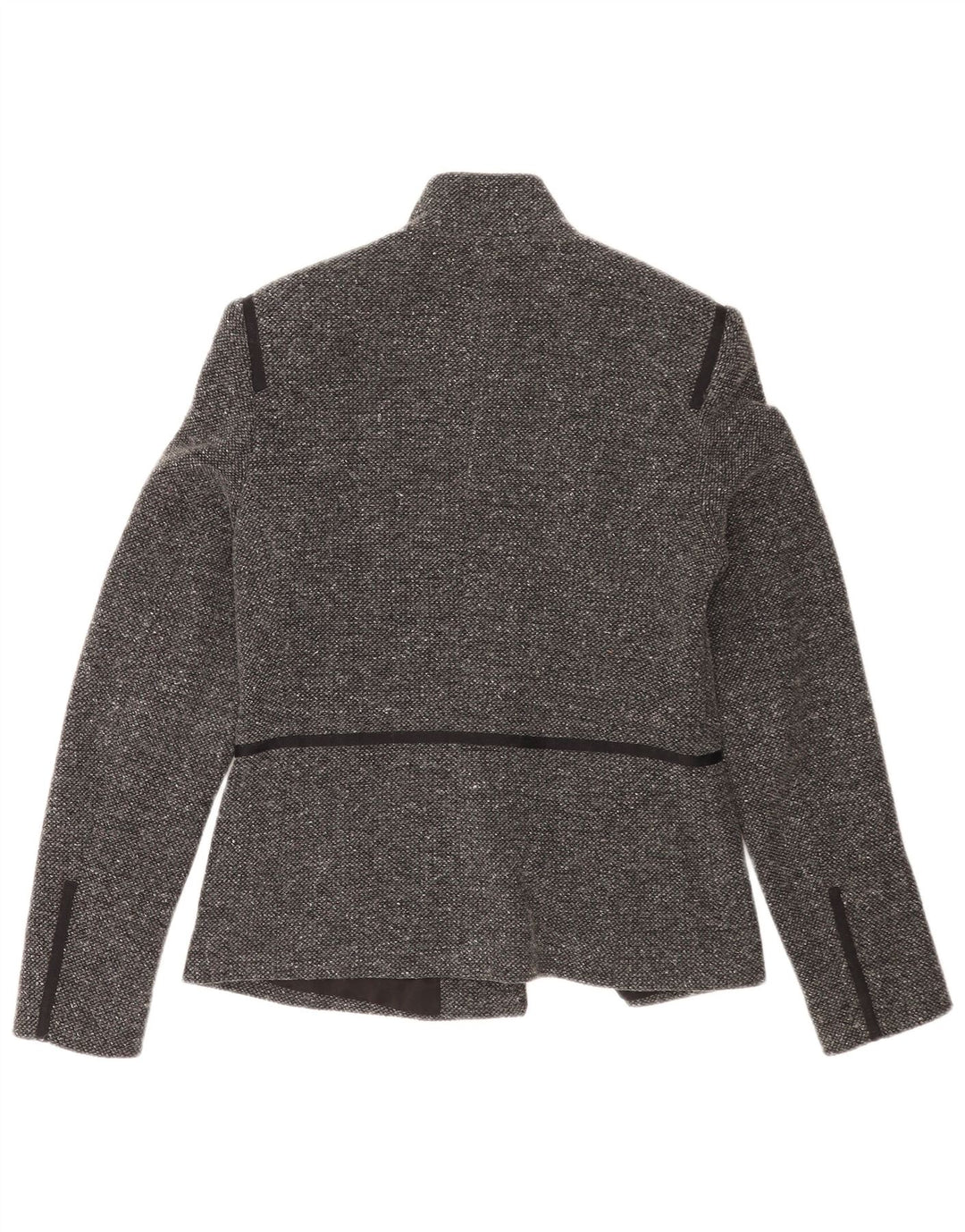 Jaqueta blazer feminina Rene Lezard com 4 botões UE 38 cinza médio manchado