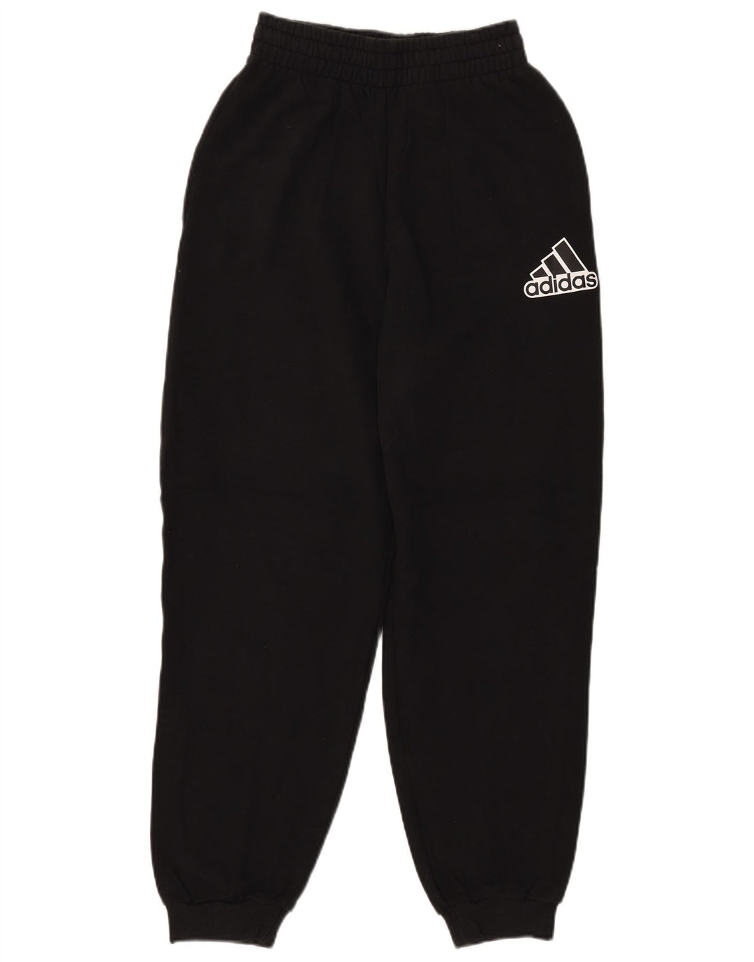 ADIDAS Womens Graphic Tracksuit Calças Joggers UK 4/6 XS Algodão Preto