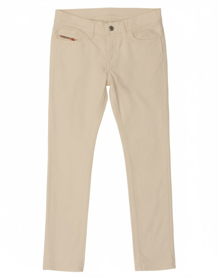 DIESEL Jeans Slim Feminino W25 L27 Algodão Branco