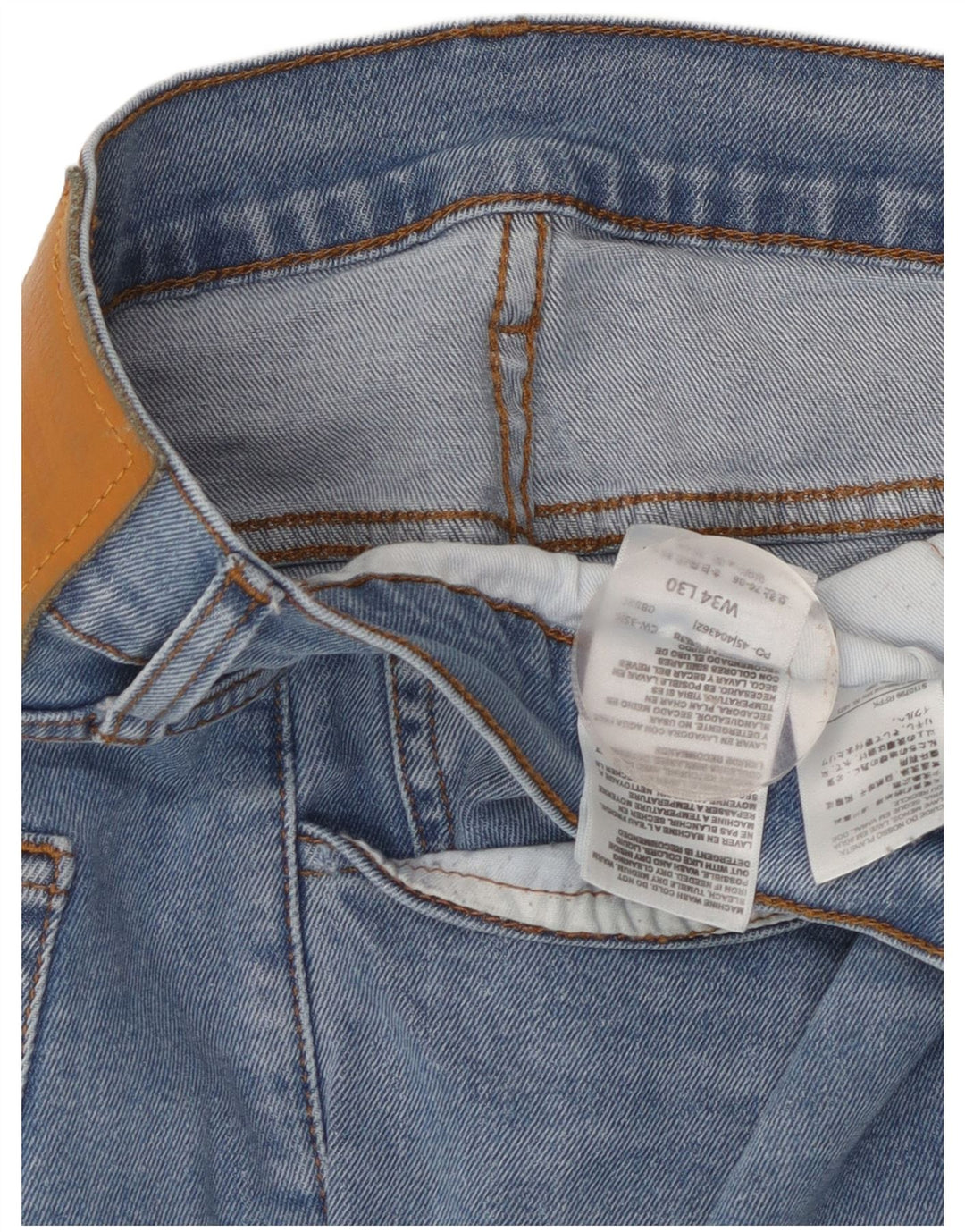 Levi's Mens Slim Jeans W34 L30 Azul Algodão