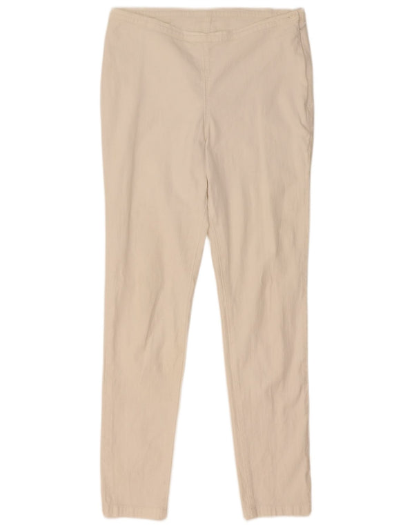 Calça feminina casual skinny Marks & Spencer Reino Unido 12 médio W30 L29 branca
