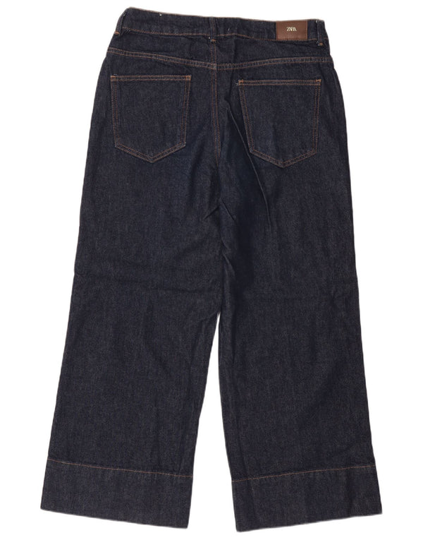Zara Womens Loose Jeans EU 40 Médio W30 L27 Azul Marinho Algodão