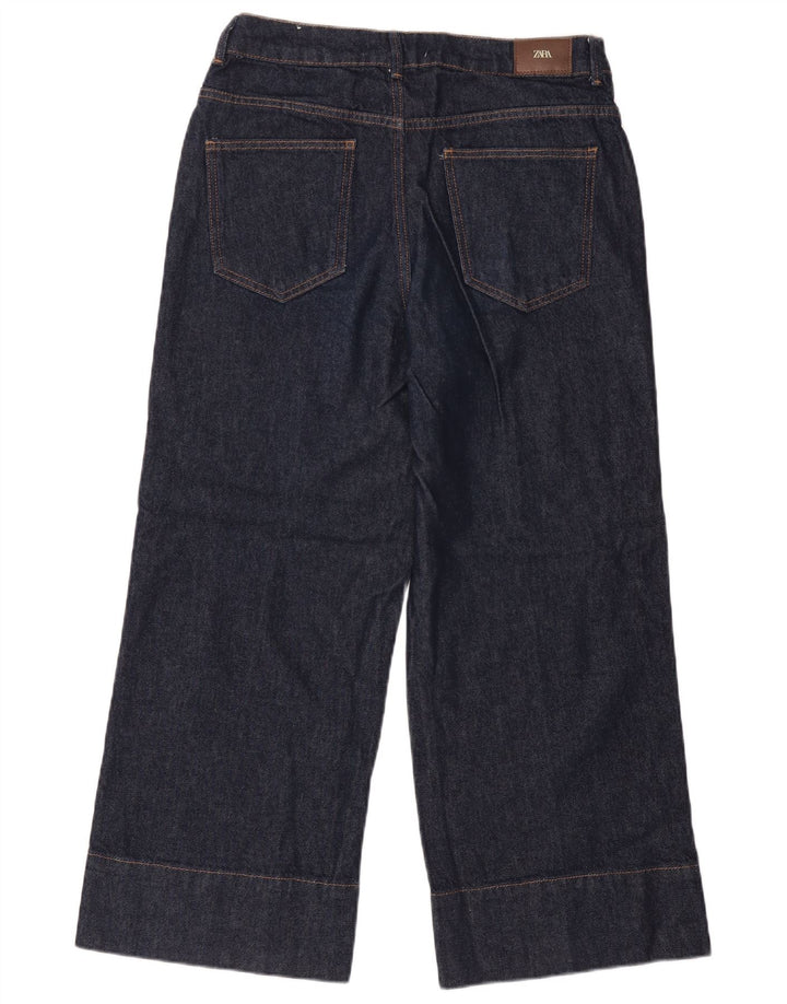 Zara Womens Loose Jeans EU 40 Médio W30 L27 Azul Marinho Algodão