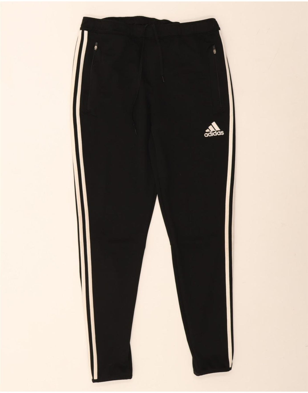 Calça de treino masculina Adidas Climacool médio preto colorblock poliéster