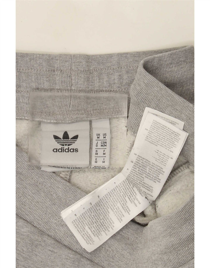 Calça de treino masculina Adidas Joggers cinza médio algodão