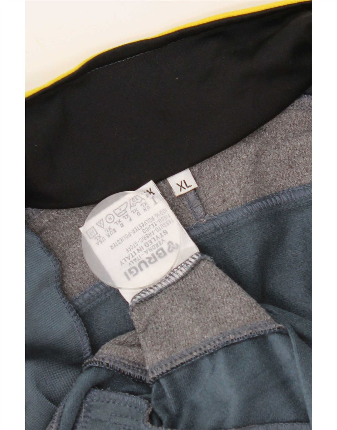 Brugi Mens Graphic Tracksuit Top Jaqueta XL Cinza Colourblock Poliéster