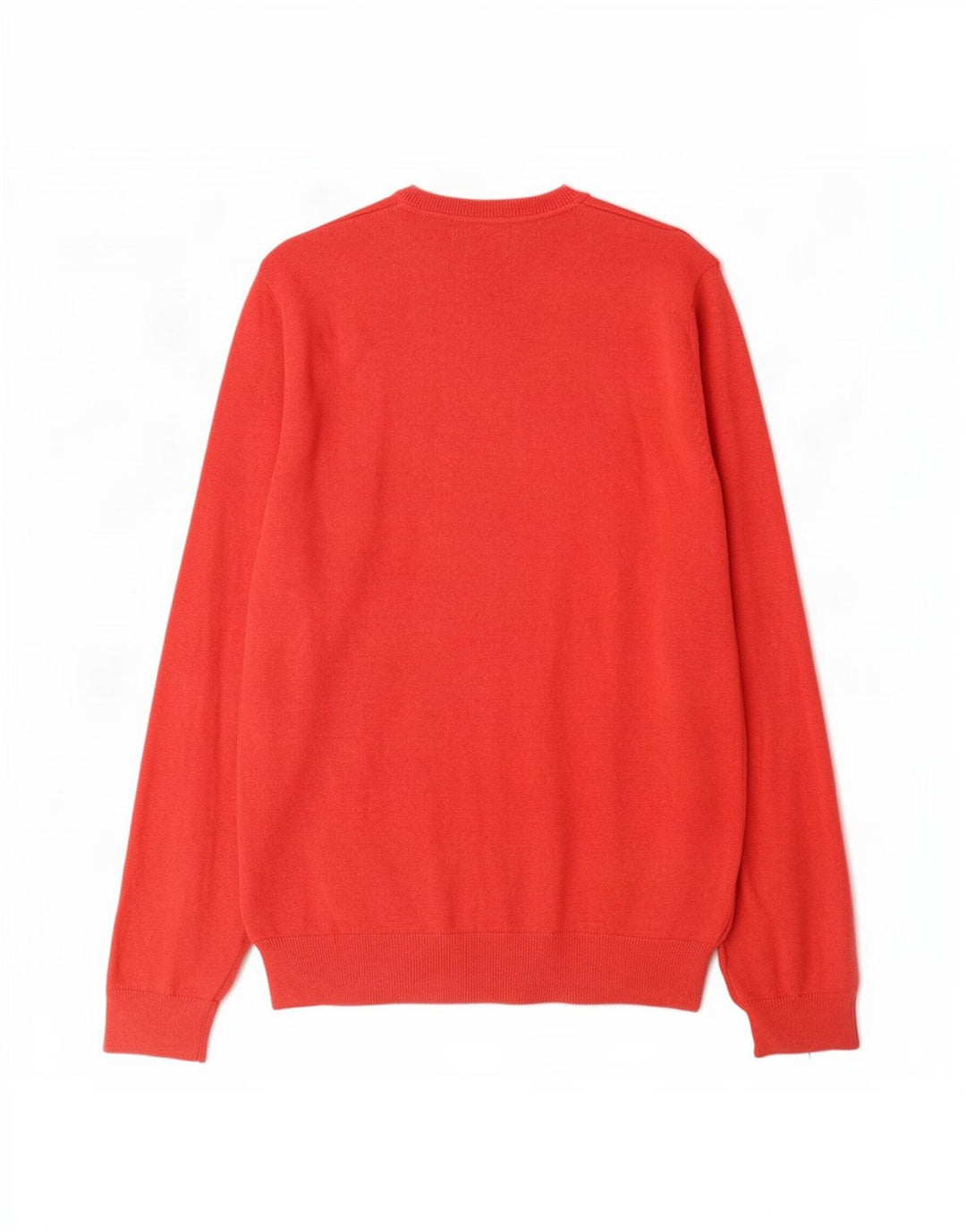 Suéter masculino Marks & Spencer com decote em V XL de algodão vermelho