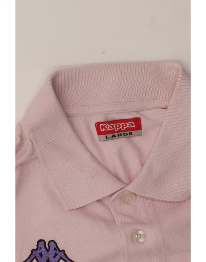 KAPPA Mens Polo Shirt Large Pink Vintage Kappa and Second-Hand Kappa from Messina Hembry 