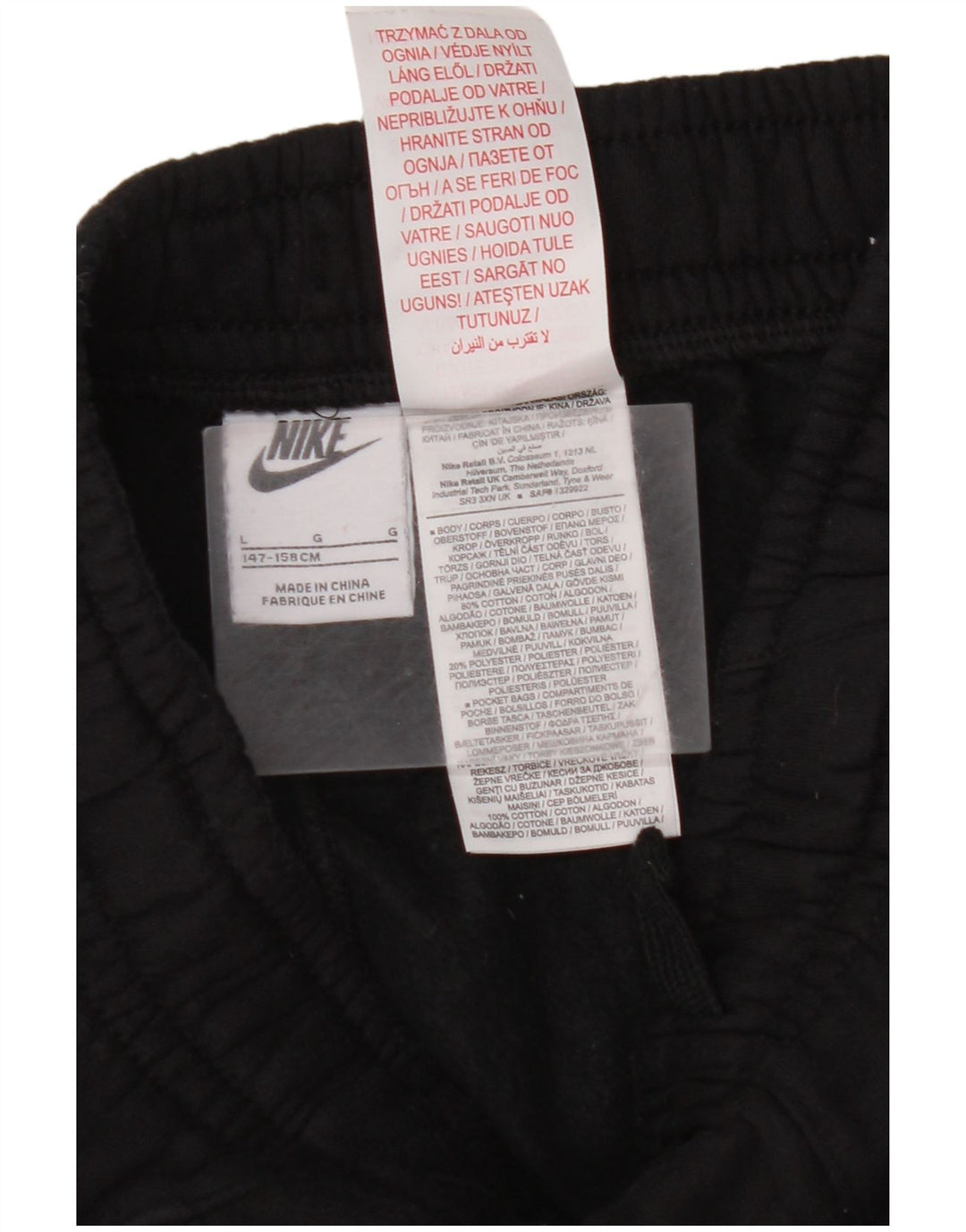 NIKE Boys Graphic Calças de treino Joggers 12-13 anos Grande Preto