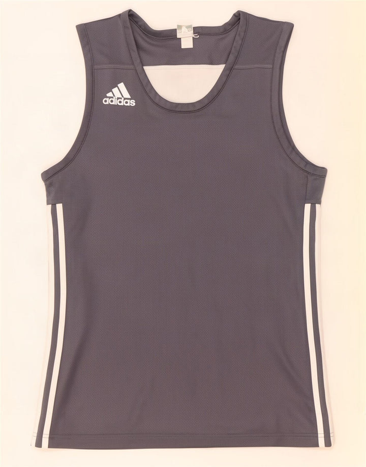 Adidas Mens Colete Top Pequeno Cinza