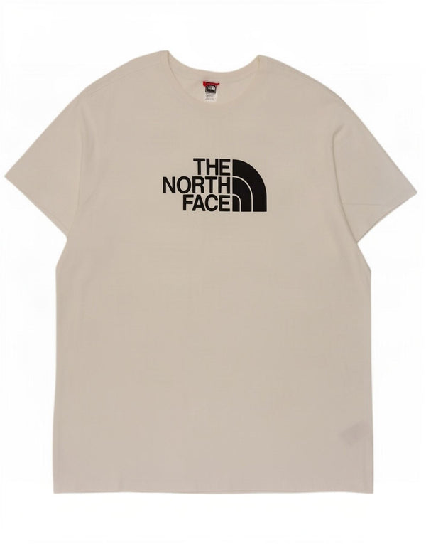 Camiseta gráfica masculina The North Face 2XL algodão branco