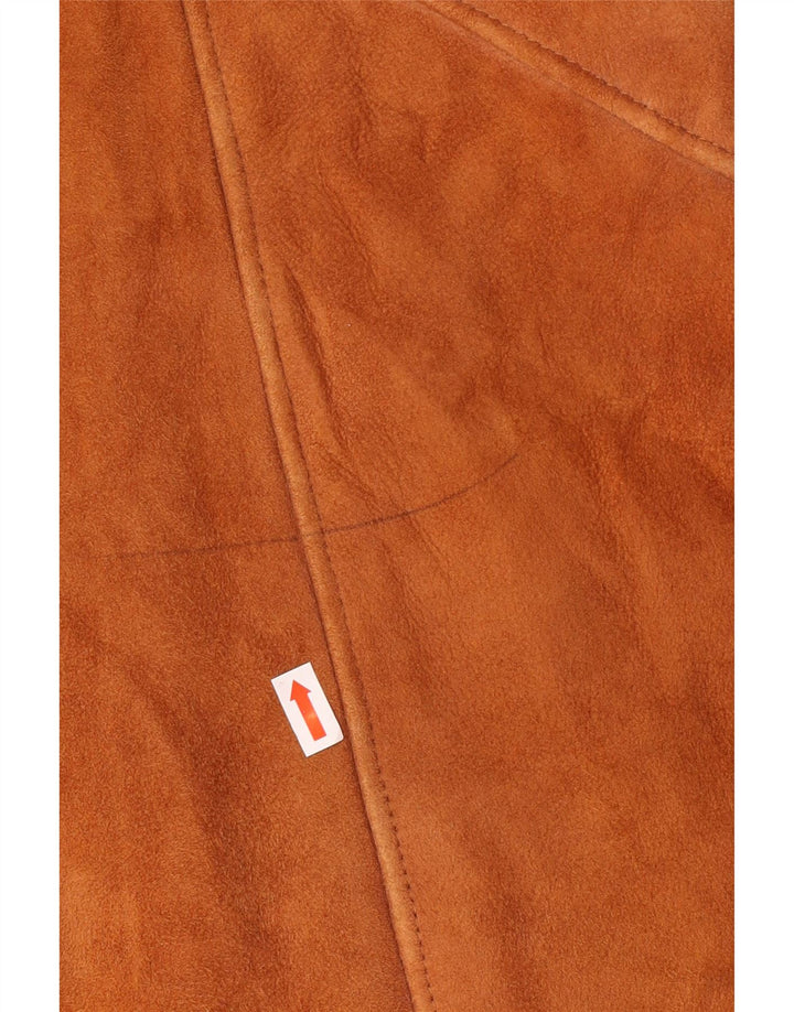 Casaco feminino vintage de shearling IT 44 médio bege shearling clássico