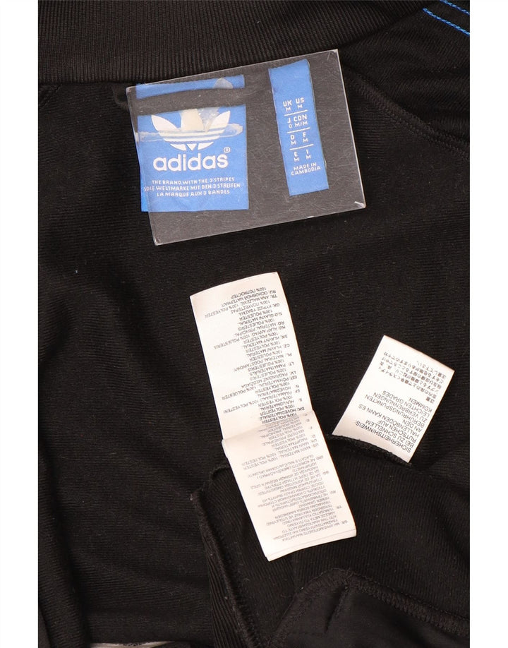 Adidas Mens Treino Top Jaqueta Médio Preto Colorblock Poliéster Esportes