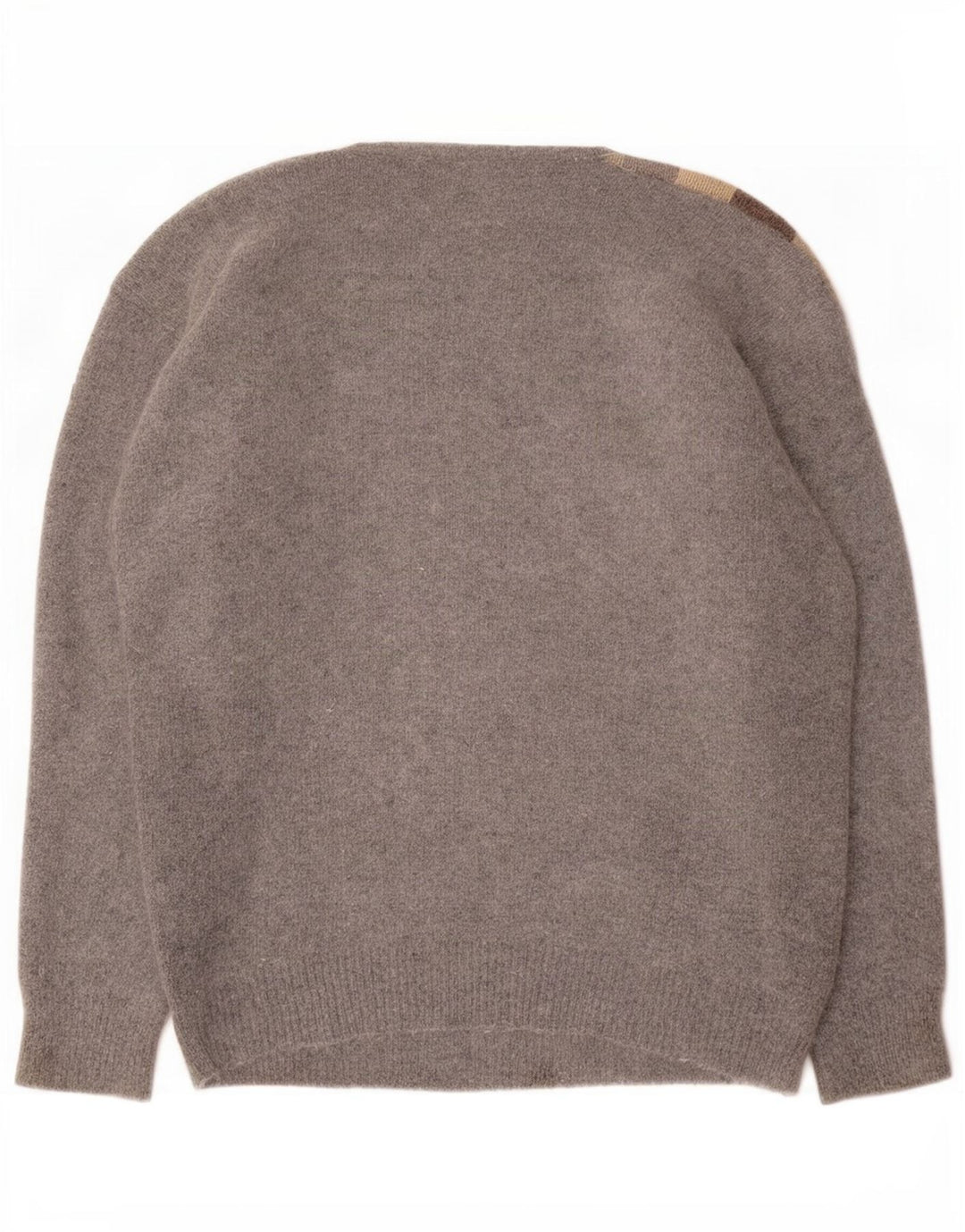 Suéter feminino Louis London com gola redonda EU 38 bloco de cores cinza médio