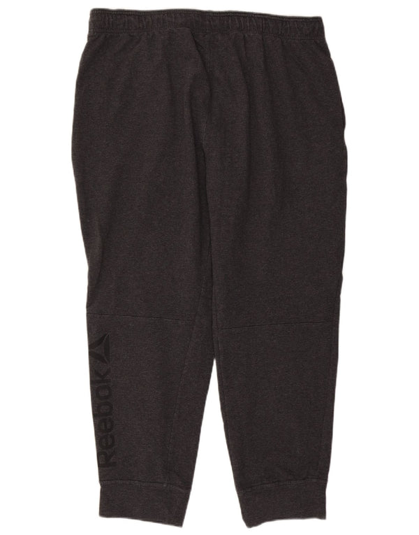 Calça de treino masculina Reebok Graphic Joggers 2XL algodão cinza