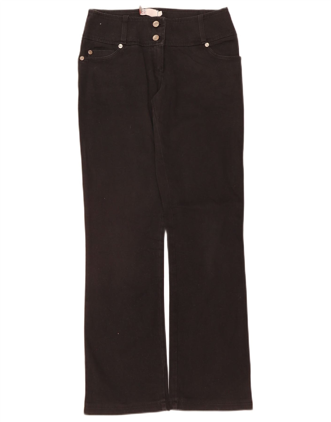 ICEBERG Meninas Bootcut Jeans 11-12 Anos W28 L29 Algodão Preto