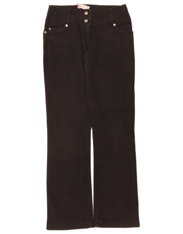 ICEBERG Meninas Bootcut Jeans 11-12 Anos W28 L29 Algodão Preto