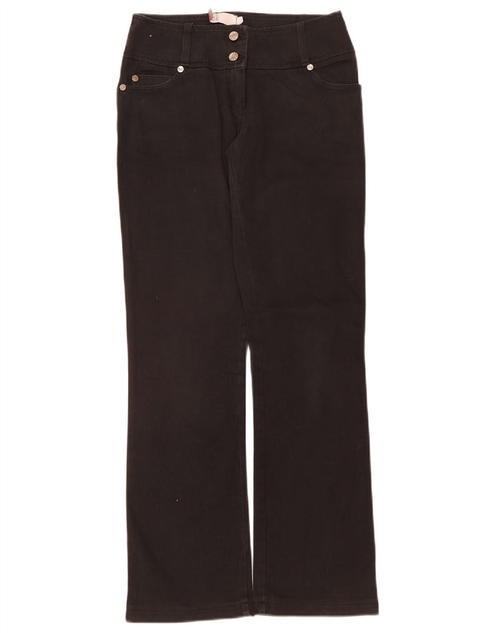 ICEBERG Meninas Bootcut Jeans 11-12 Anos W28 L29 Algodão Preto