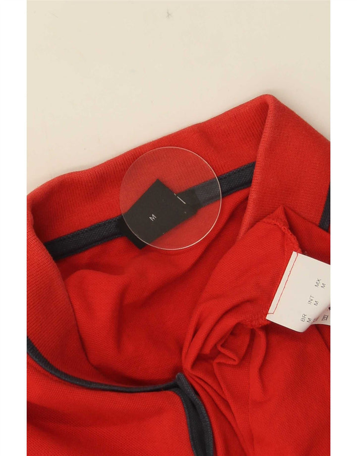 Camisa polo masculina Hugo Boss Regular Fit algodão vermelho médio