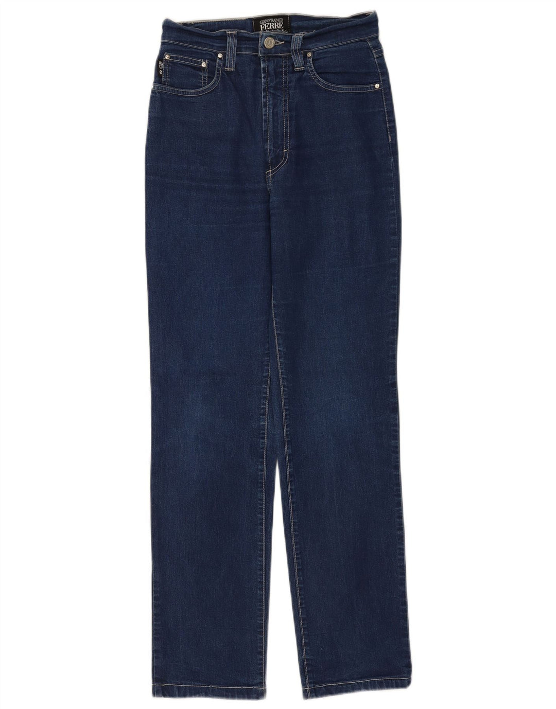 Jeans slim feminino Gianfranco Ferre W27 L28 algodão azul