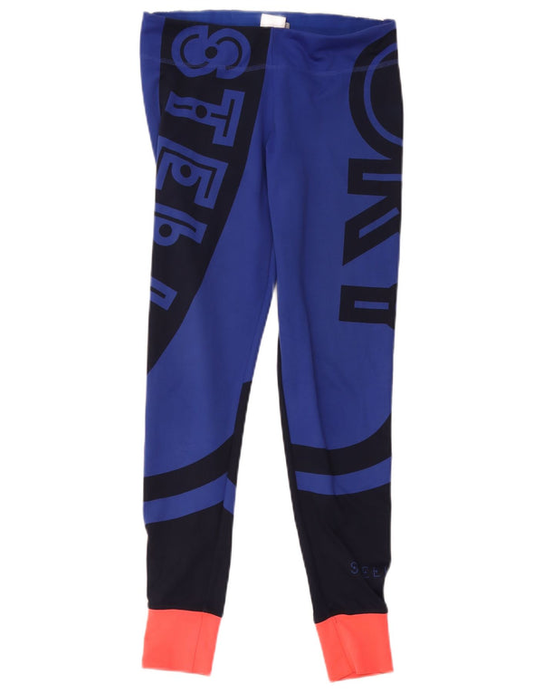 Adidas Womens Stella Calças de treino Joggers UK 8/10 Pequeno Azul