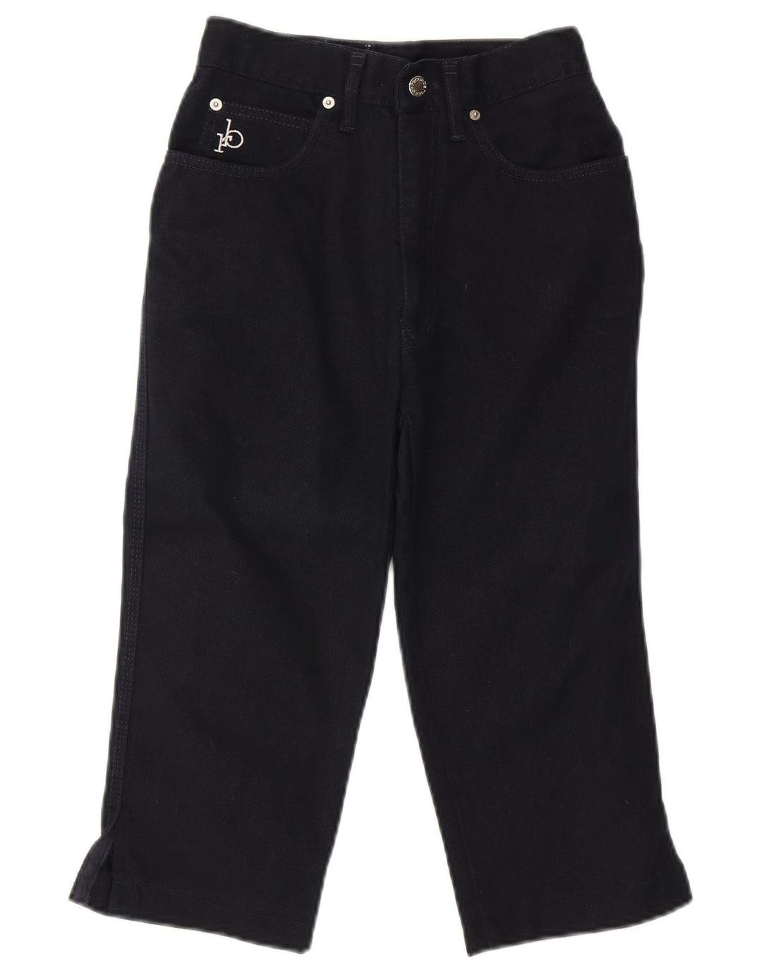 ROCCOBAROCCO Capri Jeans Feminino W24 L17 Azul Marinho