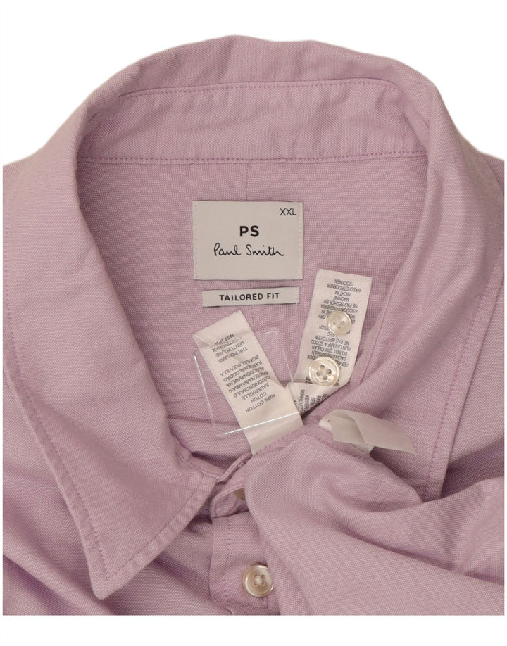 Camisa masculina Paul Smith sob medida 2XL algodão roxo