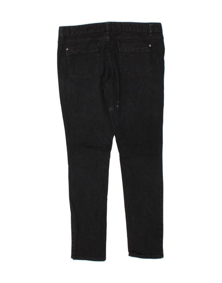 MOSSIMO Womens Slim Jeans US 12 Large W34 L31 Black Cotton Vintage Mossimo and Second-Hand Mossimo from Messina Hembry 