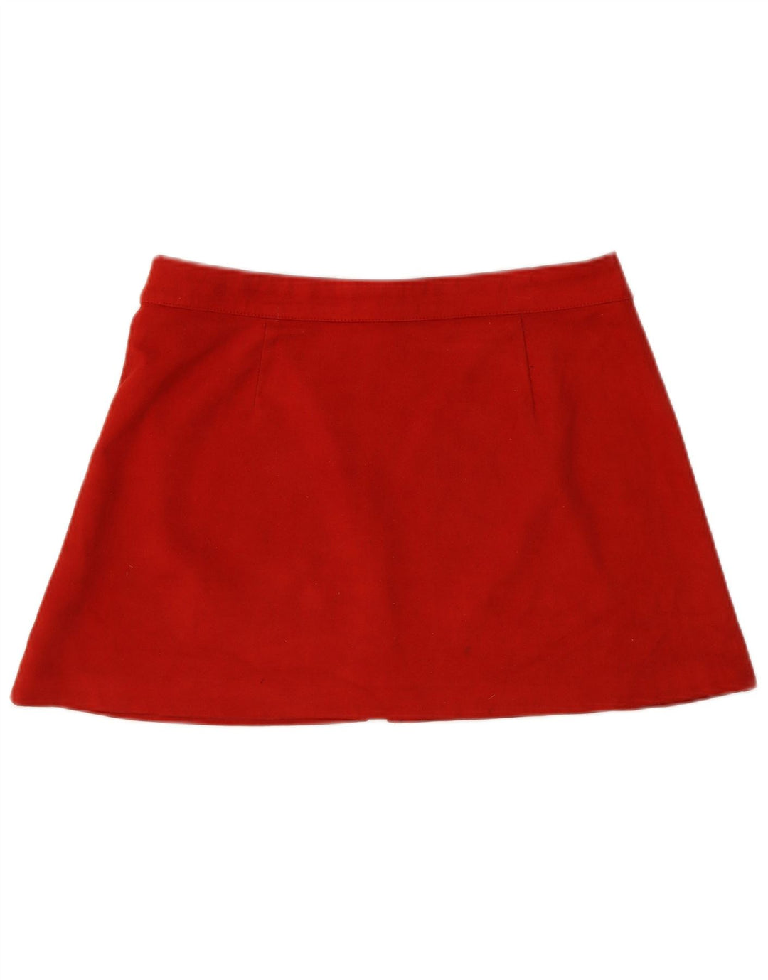 Zara Womens Trafaluc Mini Saia Grande W32 Poliéster Vermelho