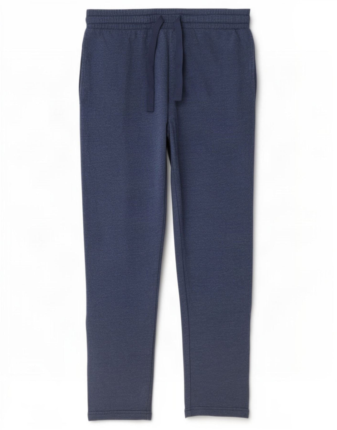 Calça de treino masculina Marks & Spencer Regular Fit algodão azul médio