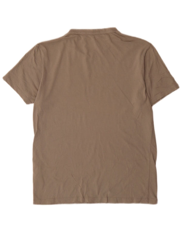 All Saints Mens Camiseta Regular Fit Top Algodão Cinza Médio
