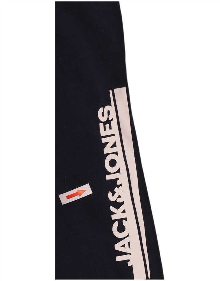 Calça de treino masculina Jack & Jones Graphic Joggers médio azul marinho