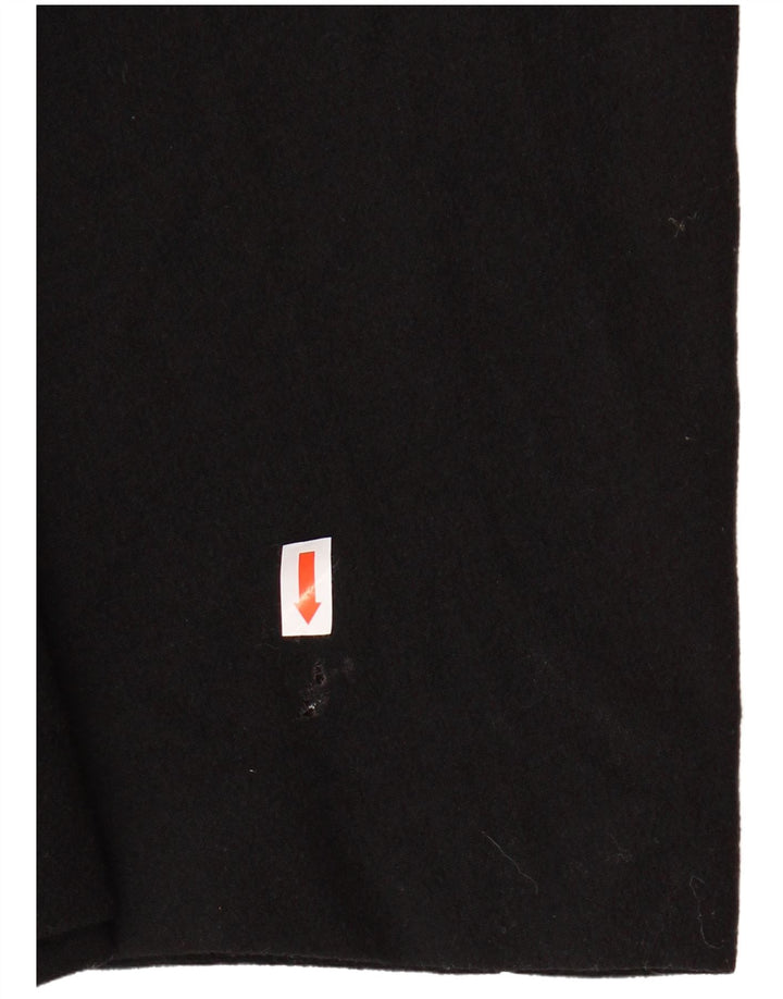 Vestido maxi feminino de manga comprida ZARA Reino Unido 12 lã preta média