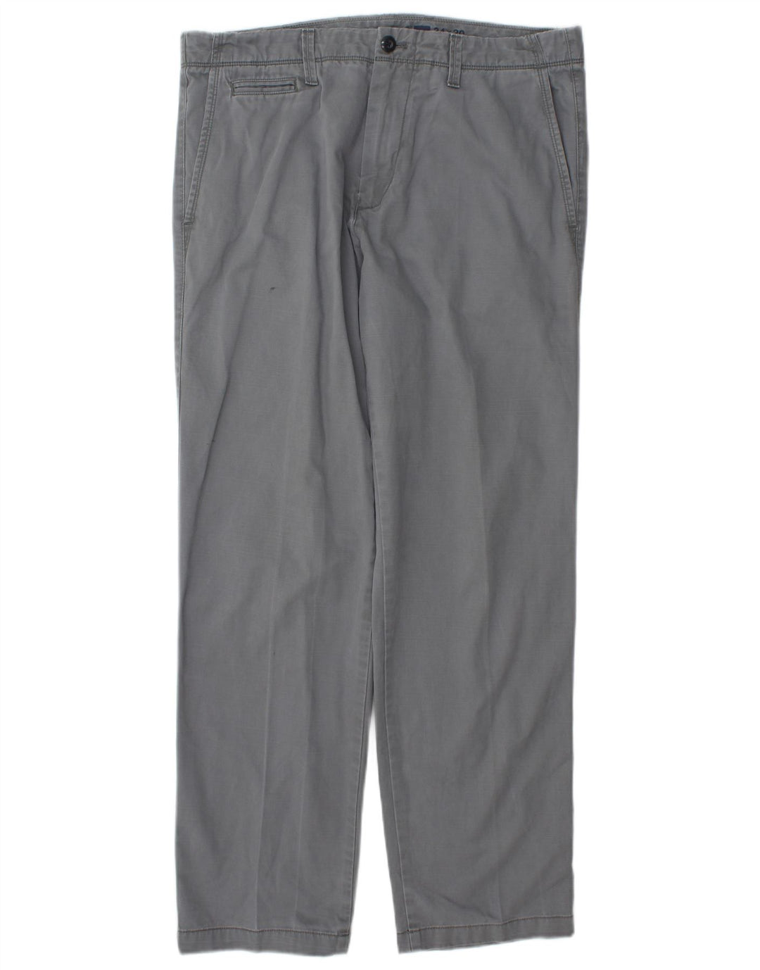 Calça Chino Reta Masculina Gap W34 L30 Algodão Cinza