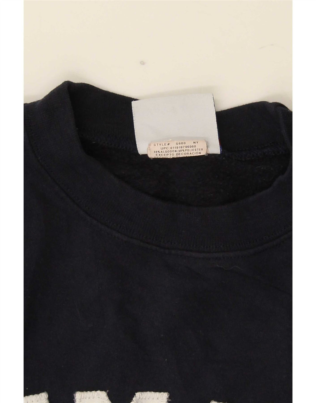 Champion Mens Summit Graphic Moletom Jumper Pequeno Algodão Azul Marinho