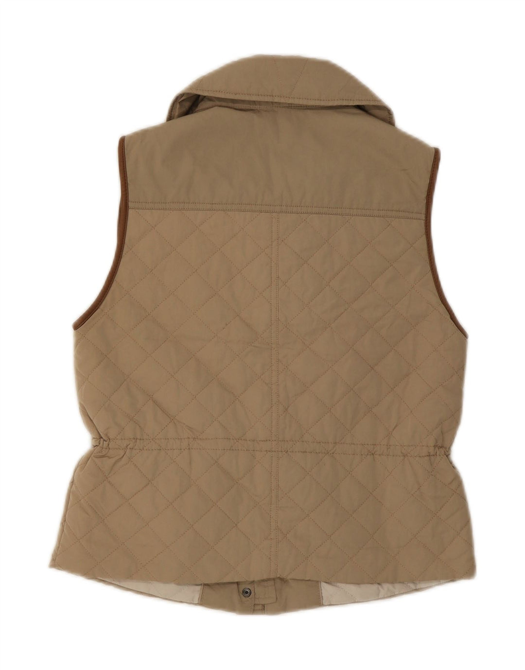 Colete acolchoado feminino MASSIMO DUTTI UK 12 médio bege