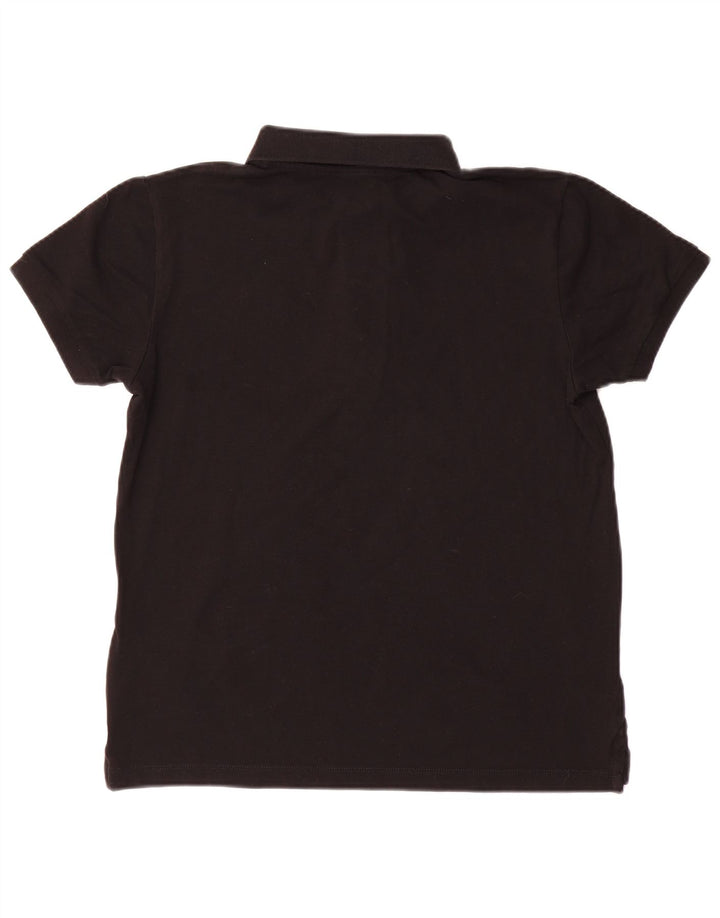 Camisa polo masculina DIESEL de algodão preto médio