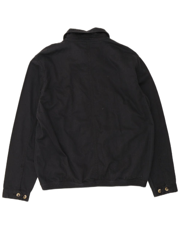 Jaqueta bomber masculina Marks & Spencer Blue Harbor Reino Unido 40 grande algodão preto