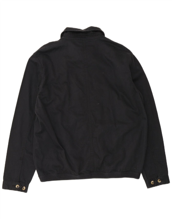 Jaqueta bomber masculina Marks & Spencer Blue Harbor Reino Unido 40 grande algodão preto