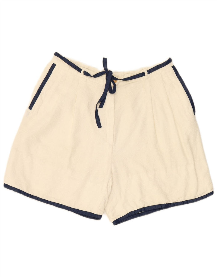 Shorts casual feminino OURAGAN W28 algodão branco médio