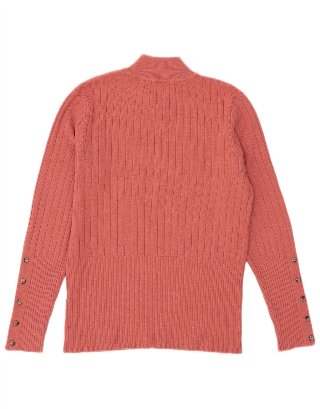 Suéter feminino Marks & Spencer com gola tartaruga Reino Unido 12 rosa médio
