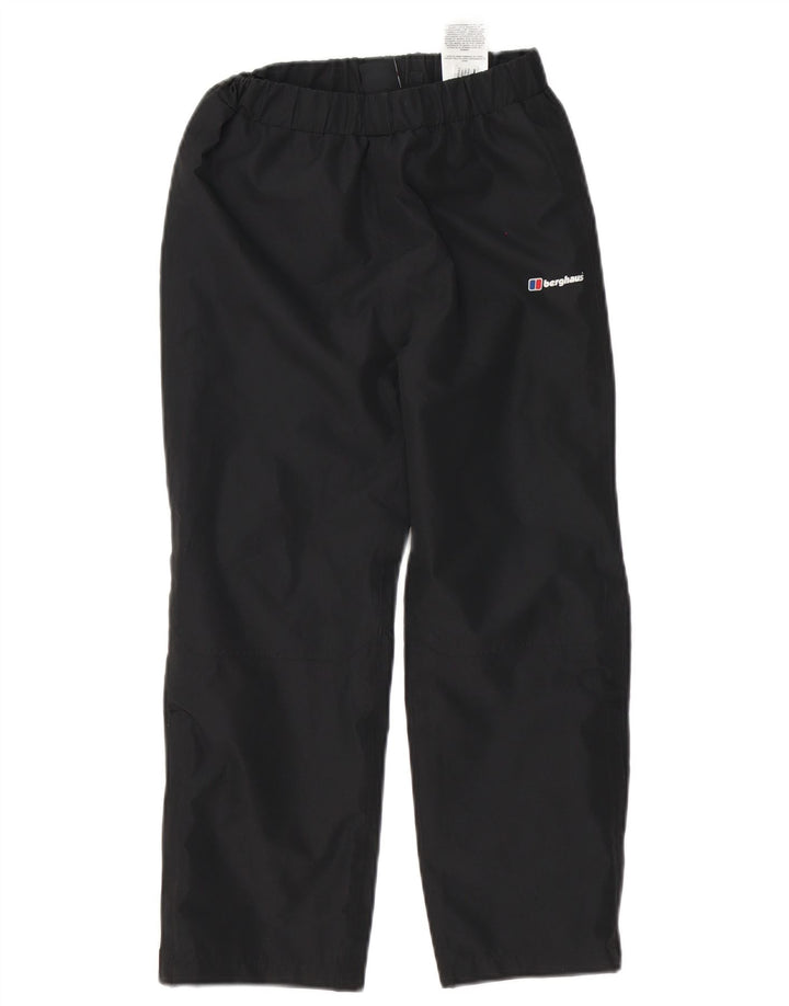 Calça corta-vento Berghaus Boys 7-8 anos poliéster preto