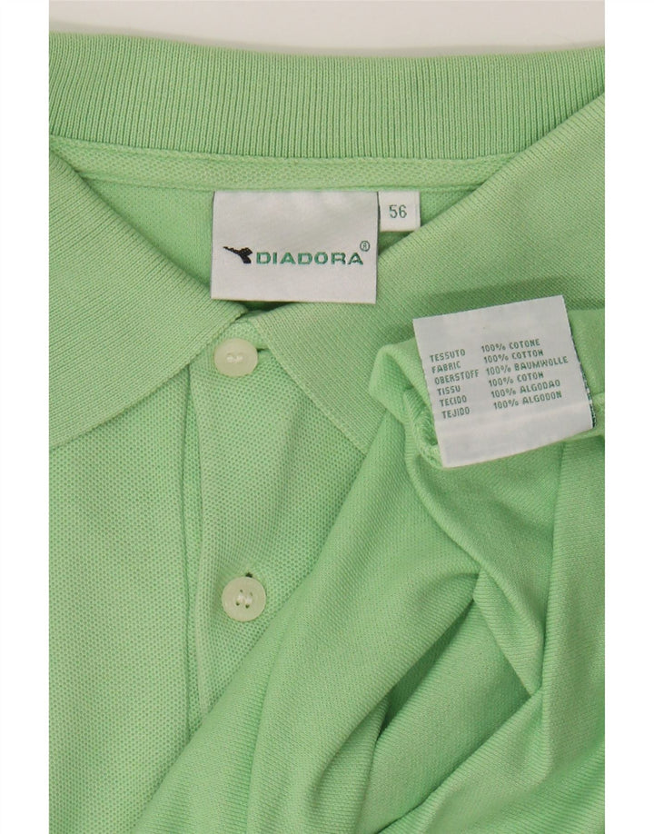 Camisa polo masculina DIADORA IT 56 XL algodão verde