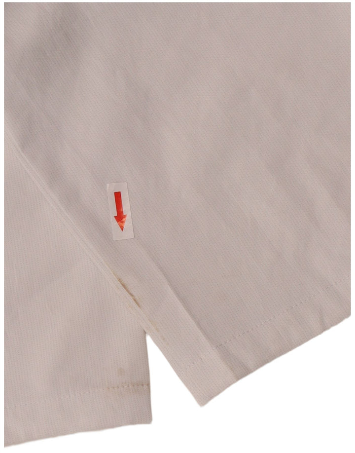 Calça casual reta masculina Puma W32 L32 poliéster branco