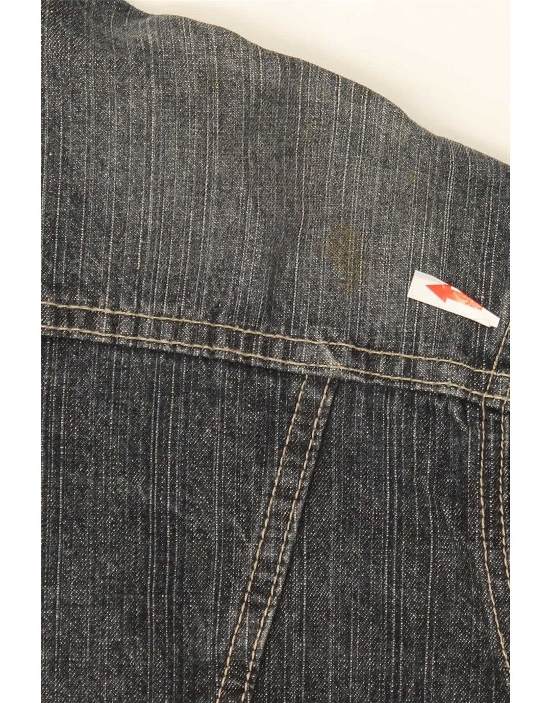 Jaqueta jeans masculina vintage UK 40 grande algodão azul
