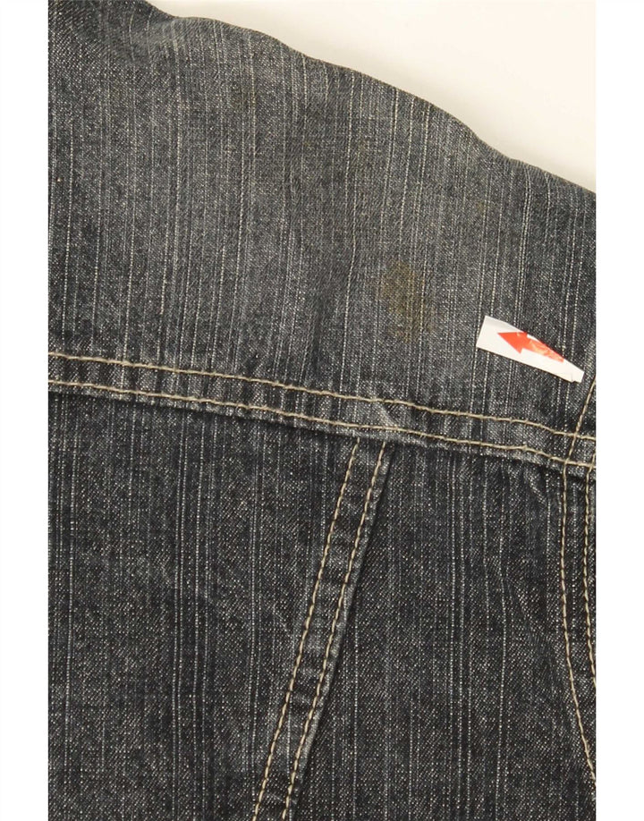 Jaqueta jeans masculina vintage UK 40 grande algodão azul